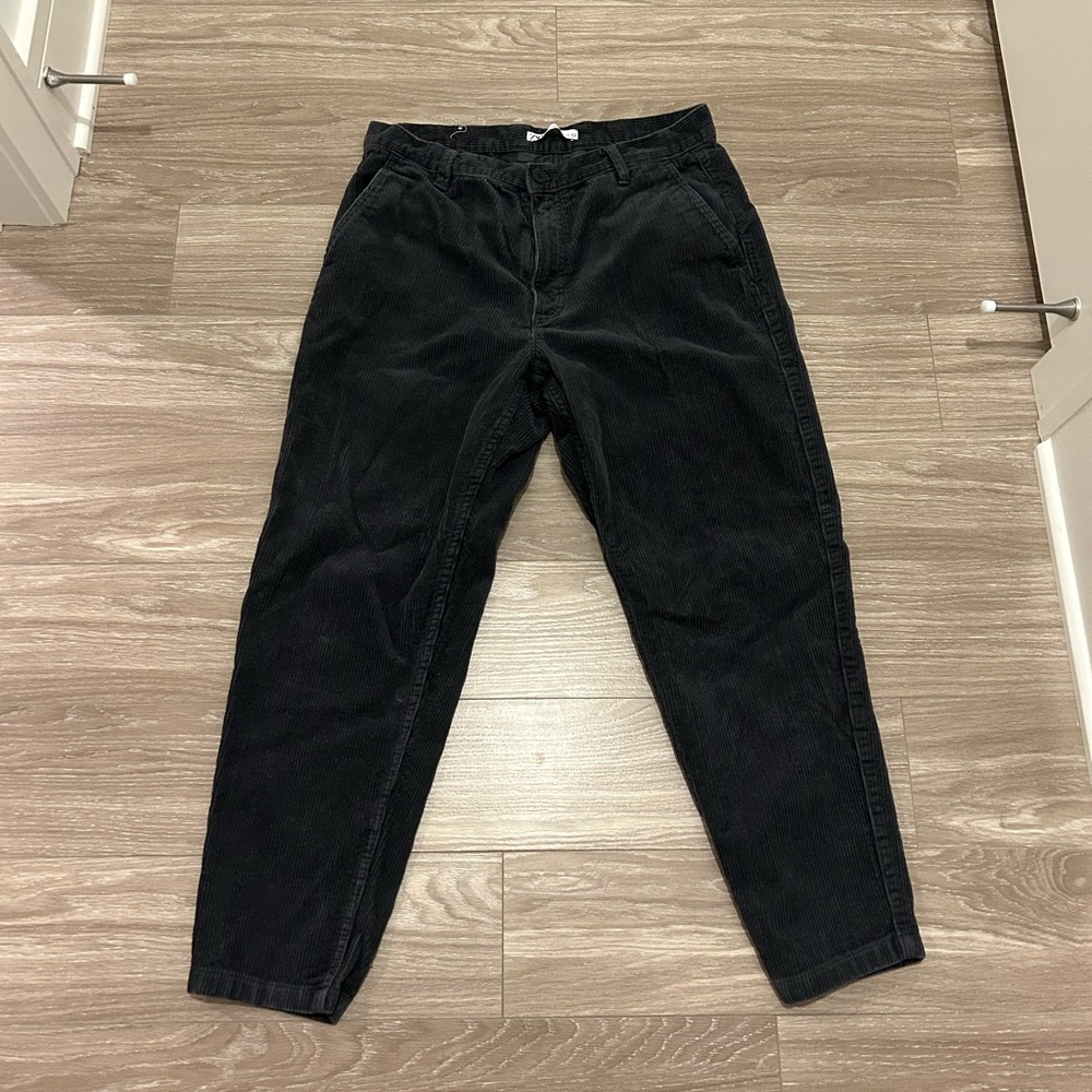 Zara Men's Navy Corduroy Pants